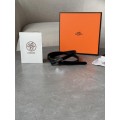 Бездоганний ремінь Hermès Mini Constance H у чорному зі сріблом