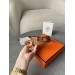 Розкішний ремінь Hermès Mini Constance H у коричневому з золотом