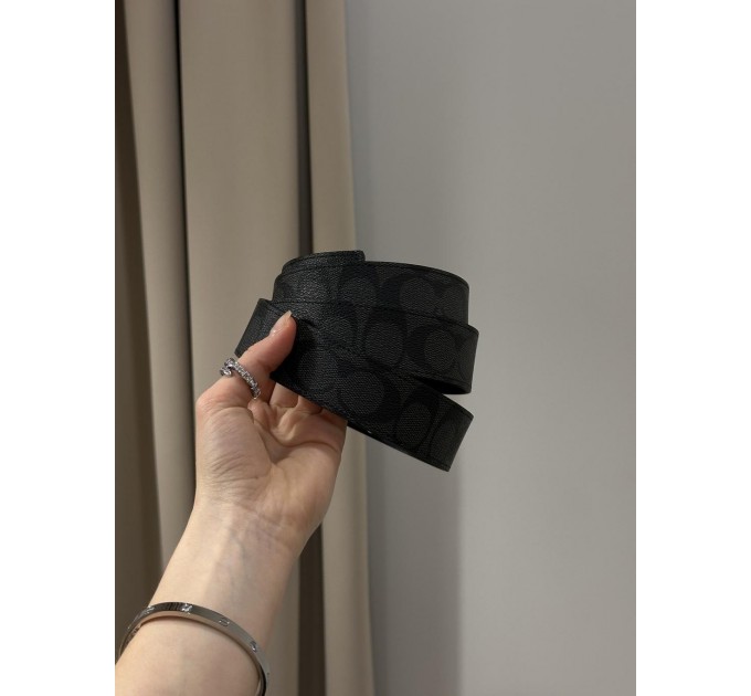 Ремінь Coach Belt Kit: сіра канва + дві бляшки в комплекті