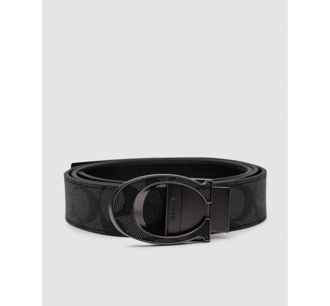 Ремінь Coach Belt Kit: сіра канва + дві бляшки в комплекті