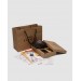 Ремінь Coach Belt Kit: коричнева канва + дві бляшки в комплекті