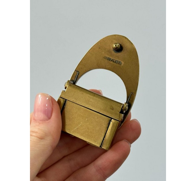 Ремінь Coach Belt Kit: коричнева канва + дві бляшки в комплекті