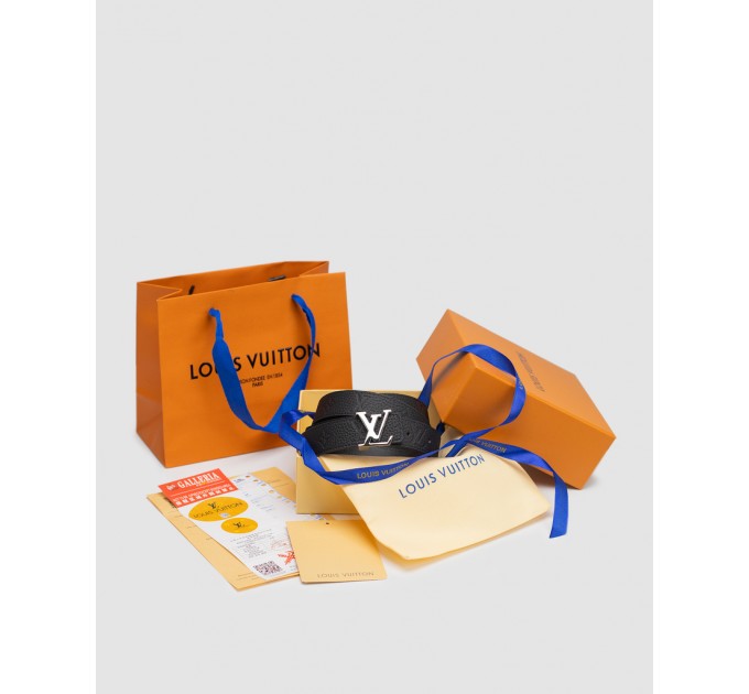 Двосторонній ремінь Louis Vuitton: тиснення та срібло