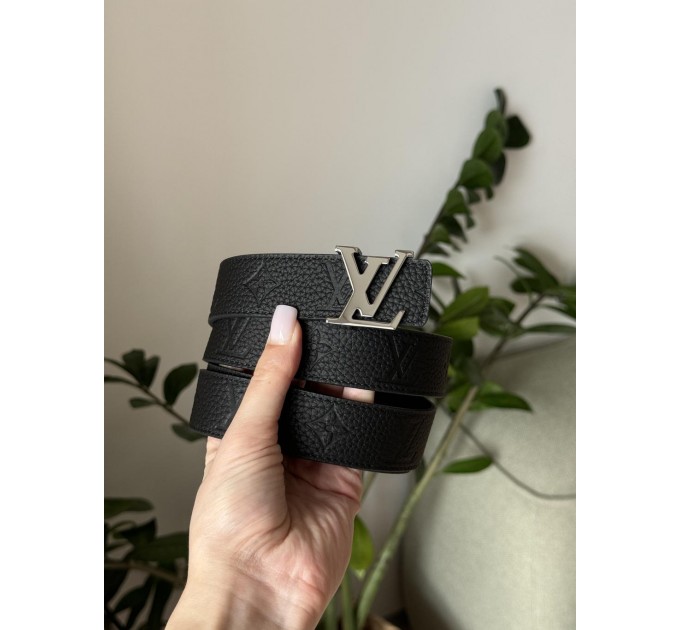 Двосторонній ремінь Louis Vuitton: тиснення та срібло