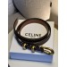 Ремінь Celine Western: канва Triomphe та золото