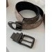 Ремінь Coach Belt Kit: бежева канва + дві чорні бляшки