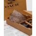 Ремінь Coach Belt Kit: бежева канва + дві чорні бляшки