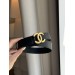 Ремінь Chanel: чорна шкіра та золота бляха
