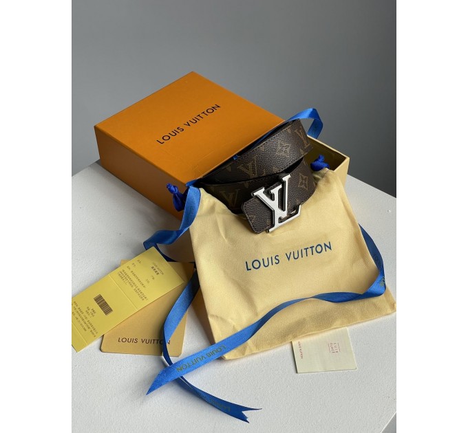 Ремінь Louis Vuitton Iconic 35 мм: канва та срібло