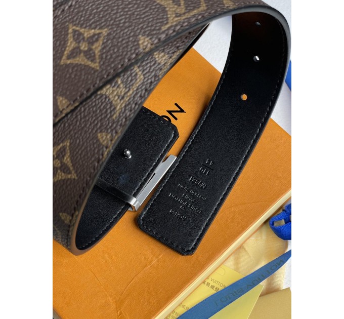 Ремінь Louis Vuitton Iconic 35 мм: канва та срібло