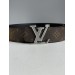 Ремінь Louis Vuitton Iconic 35 мм: канва та срібло