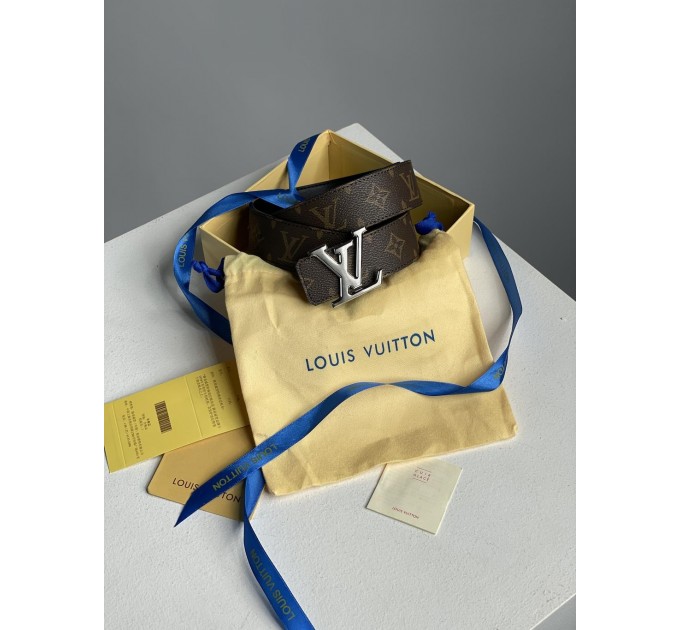 Ремінь Louis Vuitton Iconic 35 мм: канва та срібло