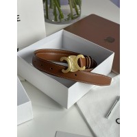Celine Medium Triomphe Belt In Taurillon Leather Brown Celine Medium Triomphe Belt In Taurillon Leather Brown
