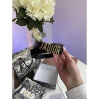 Dior JA-D-Fence Belt Black Smooth Calfskin