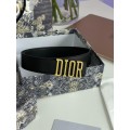 Ремінь Dior D-Fence: чорна теляча шкіра та золото