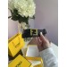 Ремінь Fendi: чорна шкіра та золото