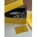 Ремінь Fendi: чорна шкіра та золото