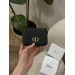 Гаманець Dior 30 Montaigne: чорна шкіра та золота фурнітура
