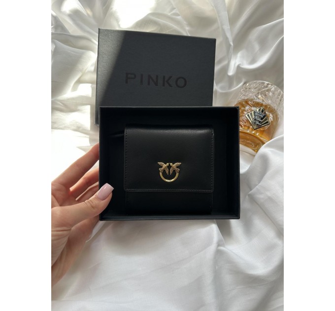 Гаманець Pinko Small: чорна шкіра в компактному форматі