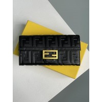 Клатч Fendi Black Leather Wallet