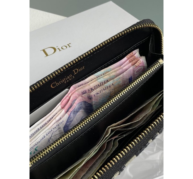Клатч Dior 30 Montaigne: синій Jacquard Oblique та 12 відділень для карток