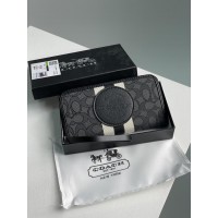 Клатч Coach Dempsey Large Wallet In Signature Jacquard Black