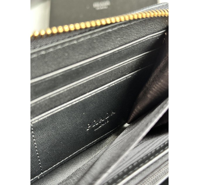 Клатч Prada Round Zippy: текстурна шкіра Nero Black