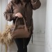 Трендова коричнева крос-боді люкс якості з ручкою